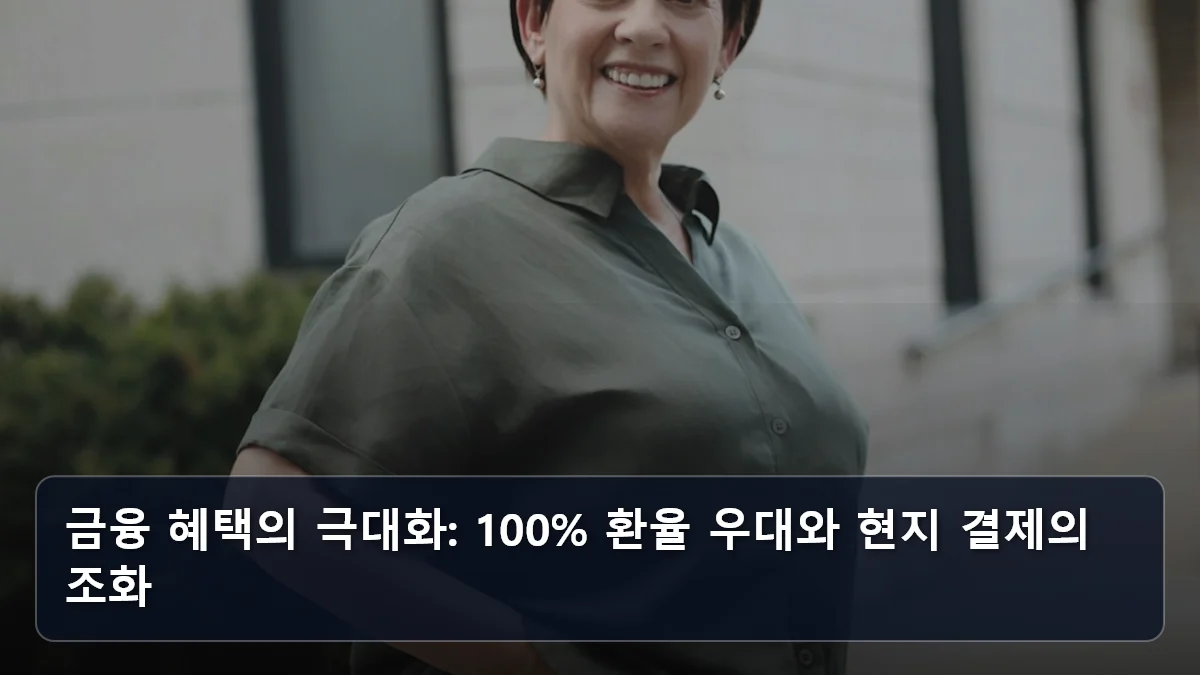 금융 혜택의 극대화: 100% 환율 우대와 현지 결제의 조화 관련 이미지