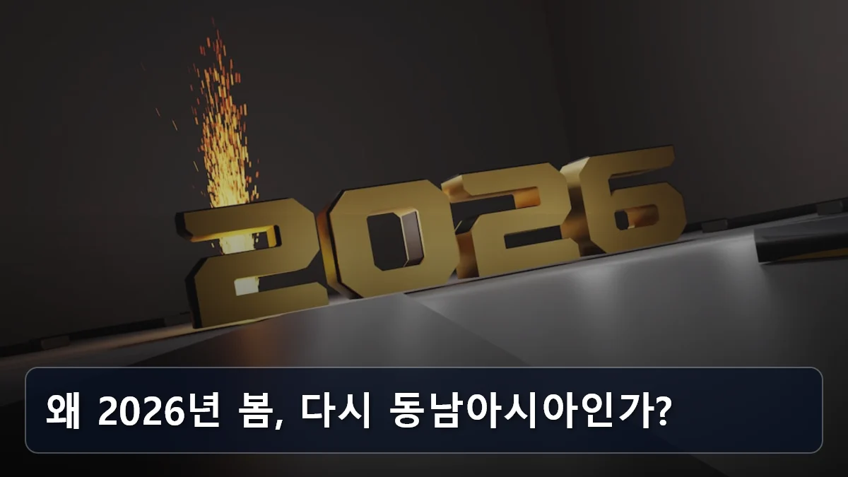 왜 2026년 봄, 다시 동남아시아인가? 관련 이미지