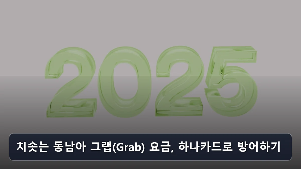 치솟는 동남아 그랩(Grab) 요금, 하나카드로 방어하기 관련 이미지