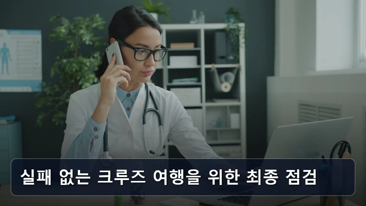 실패 없는 크루즈 여행을 위한 최종 점검 관련 이미지