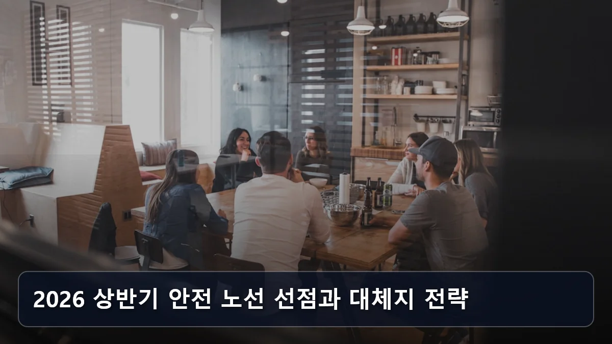 2026 상반기 안전 노선 선점과 대체지 전략 관련 이미지