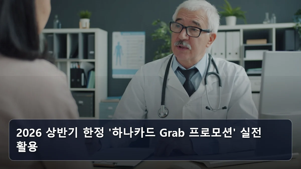 2026 상반기 한정 '하나카드 Grab 프로모션' 실전 활용 관련 이미지